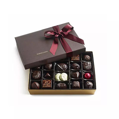 Custom Logo Premium Luxury  Packaging Truffle Chocolate Box With Paper Divide