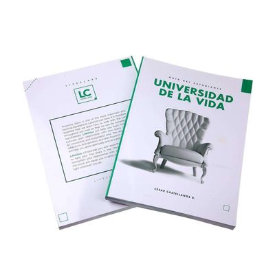Coated Paper Softcover Book Printing Full Color Brochure Printing Services