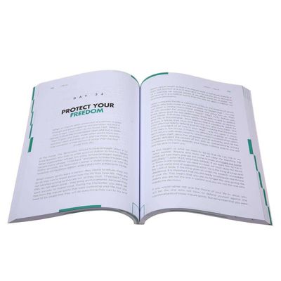 Coated Paper Softcover Book Printing Full Color Brochure Printing Services